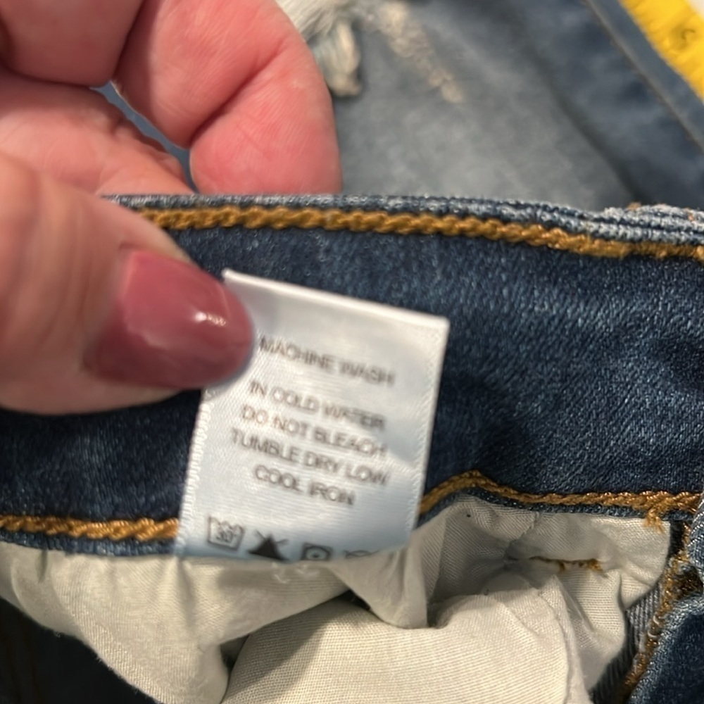 Judy Blue Jeans Cropped Distressed Blue Wash Size 25 - Picture 14 of 14